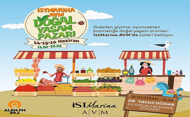 Doğal Yaşam Pazarı İstMarina AVM’de!