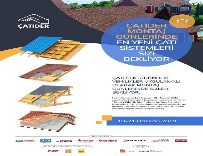 ÇATI SEKTÖRÜNDEKİ YENİLİKLER MONTAJ GÜNLERİ’NDE TANITILACAK!