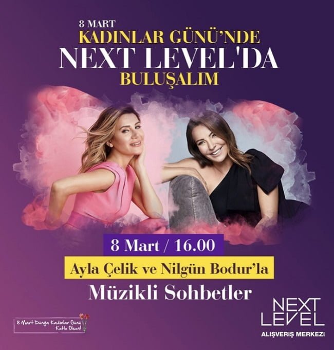 Ayla Çelik ve Nilgün Bodur  Next Level AVM’de buluşuyor