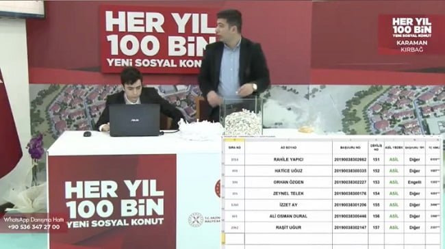 TOKİ Karaman Merkez Kura Sonuçları İsim Listesi