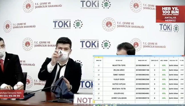 TOKİ Antalya Kura Sonuçları