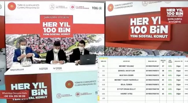 TOKİ Şanlıurfa Eyyübiye Kura Sonuçları İsim Listesi
