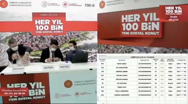 TOKİ  Selçuk Kura Sonuç İsim Listesi