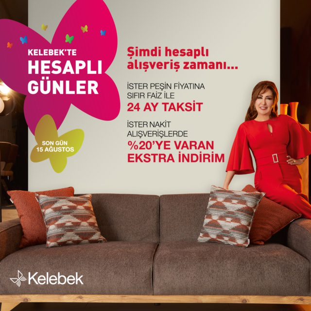 Kelebek Mobilya’da hesaplı günler başladı!